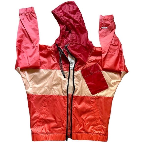 REEBOX windbreakers Women Oversized French Terry Full-Zip Hoodie Red… - Picture 7 of 16